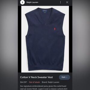 VINTAGE RALPH LAUREN sweater vest
